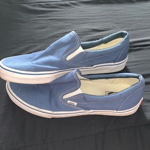 Men’s Size 13 Blue Slip-On Vans